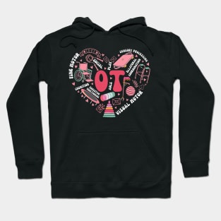 Occupational Therapy Valentines Day Design Cool OT Therapist Hoodie